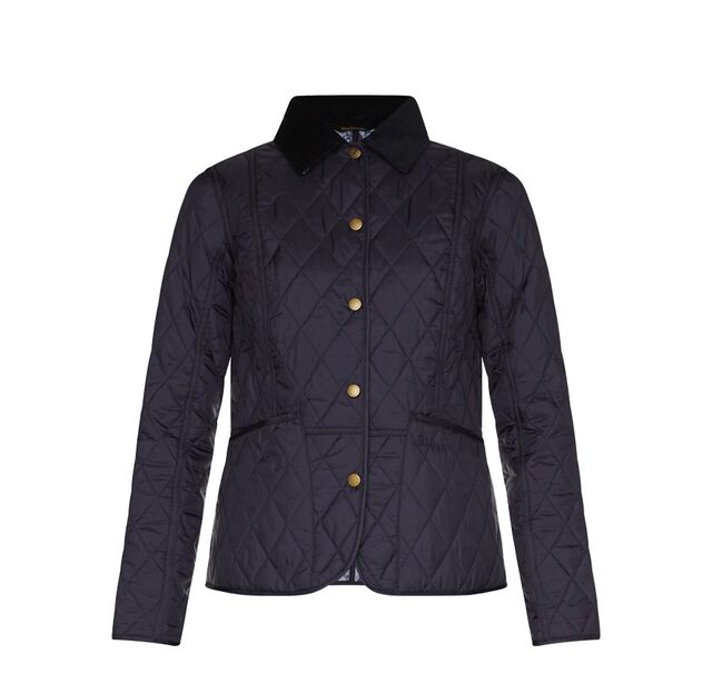 Navy Barbour Elysia Quilted Jacket