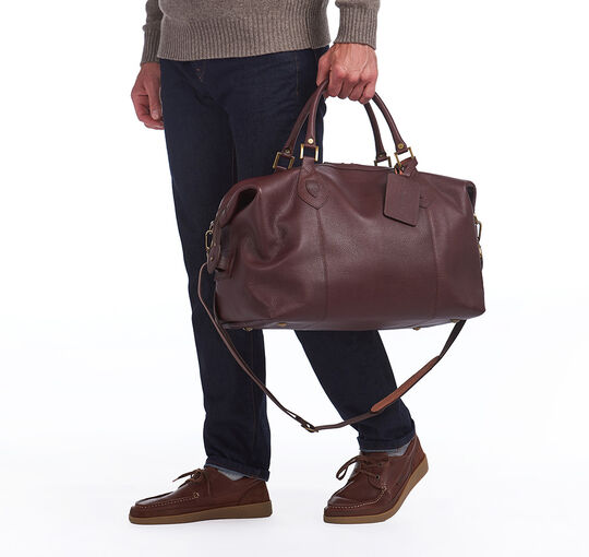 Barbour Explorer Leather Travel Bag