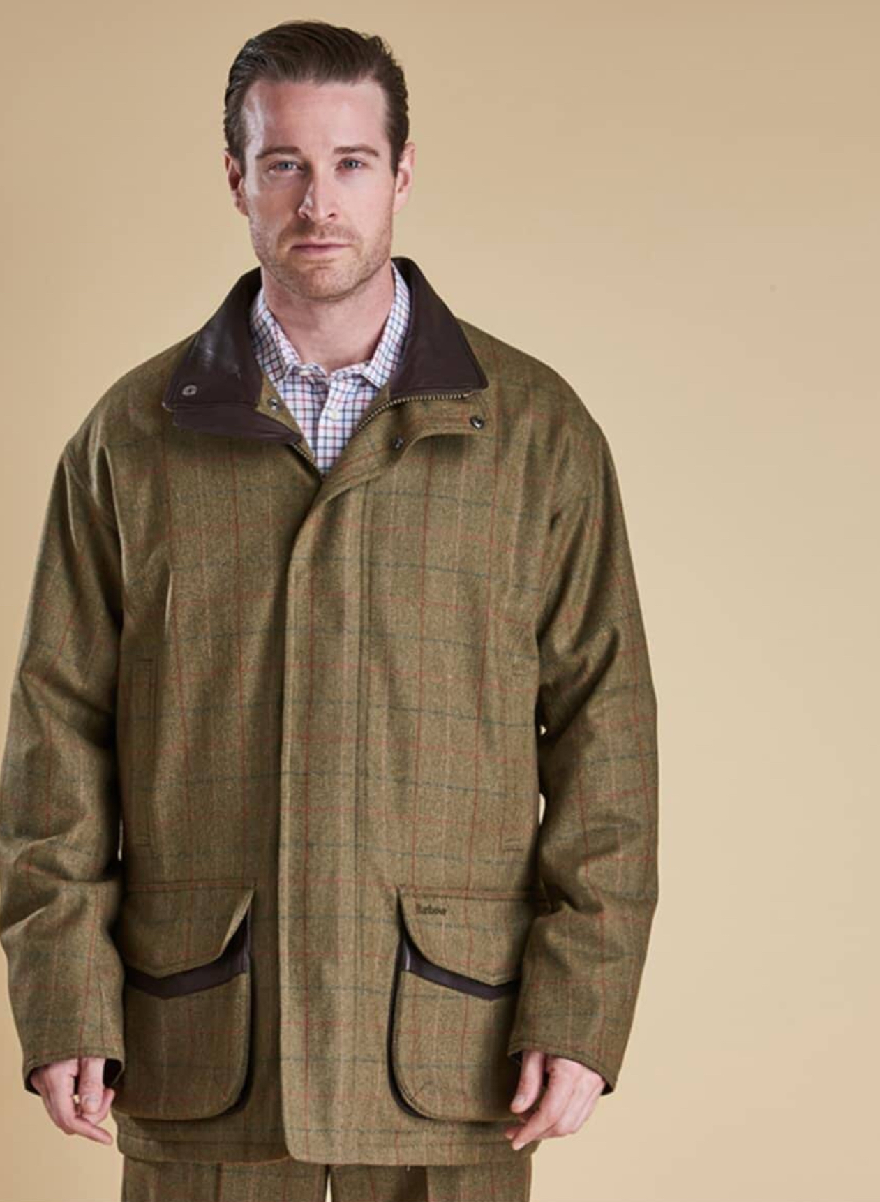 barbour check jacket
