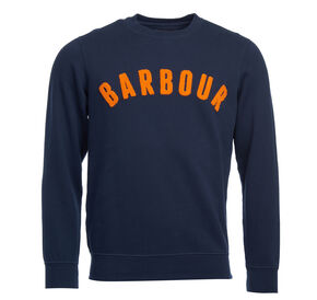 Barbour Prep Logo Crew Sweatshirt: Navy