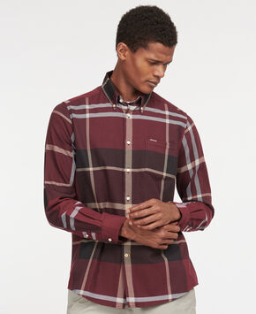 Barbour Dunoon Shirt: Winter Red