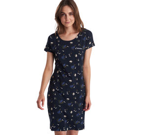 Barbour Harewood Print Dress: Navy Country Print