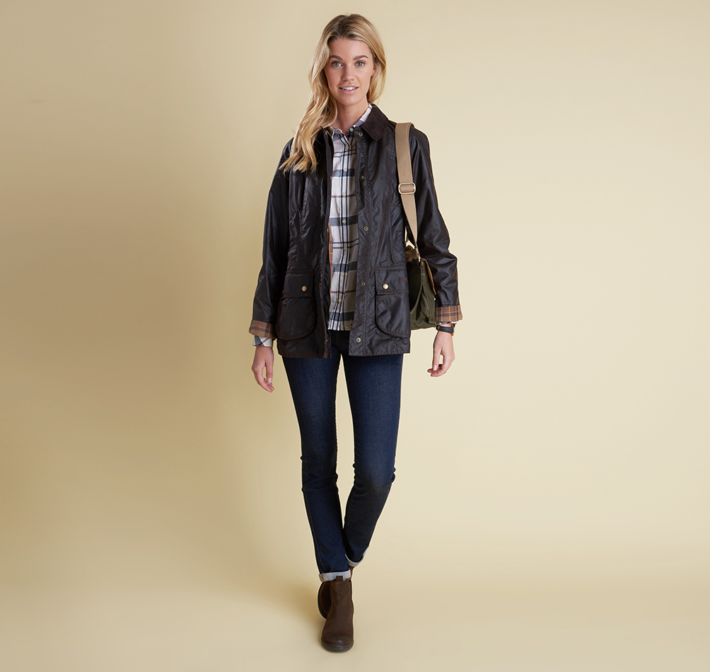 barbour beadnell wax jacket rustic