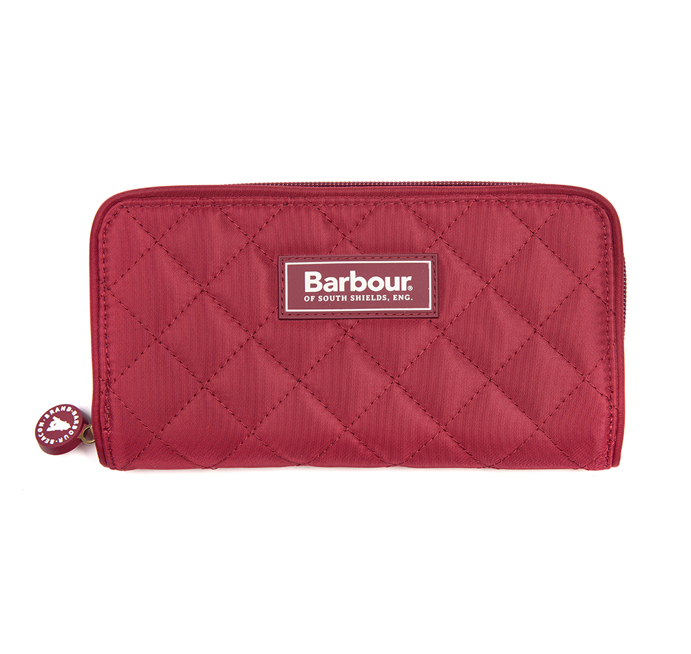 Barbour Quilted Purse-Red Back