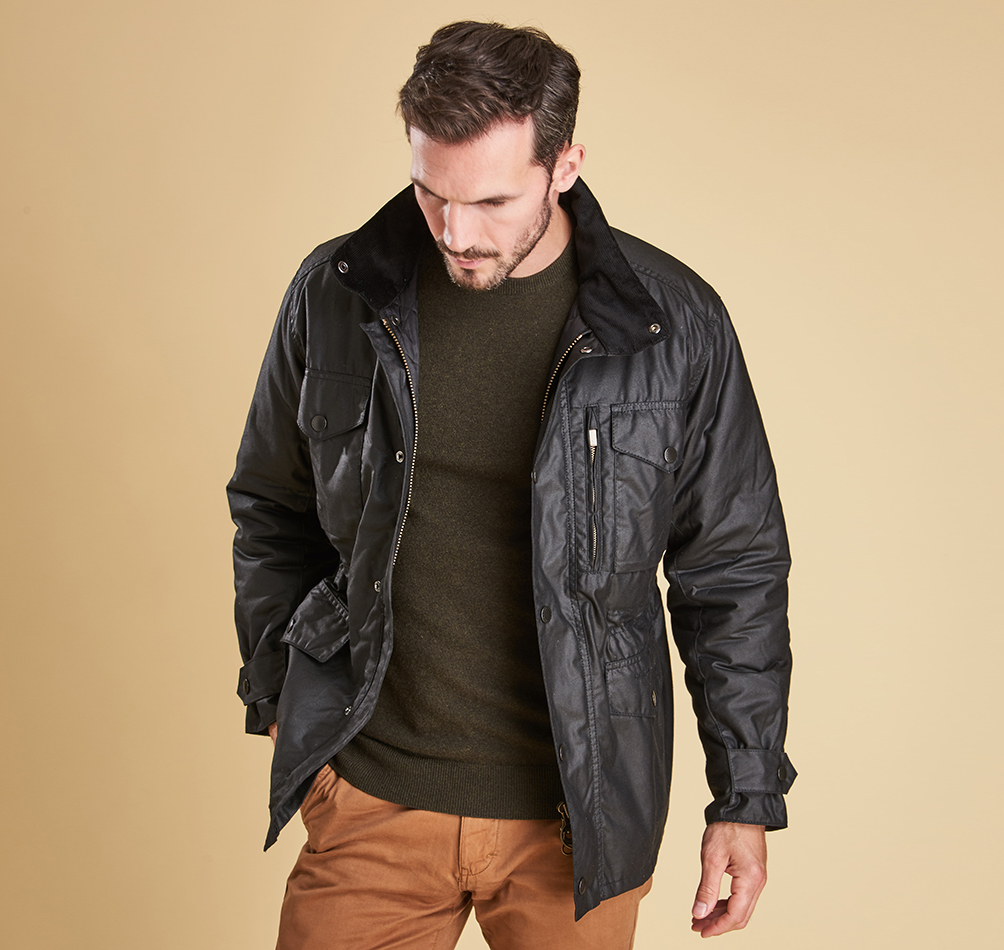 barbour sapper waxed jacket