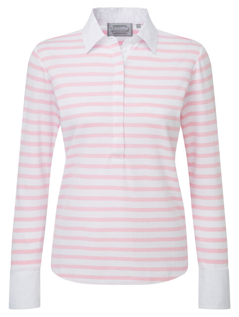 Schoffel Salcombe Shirt-Harbour Stripe Pink