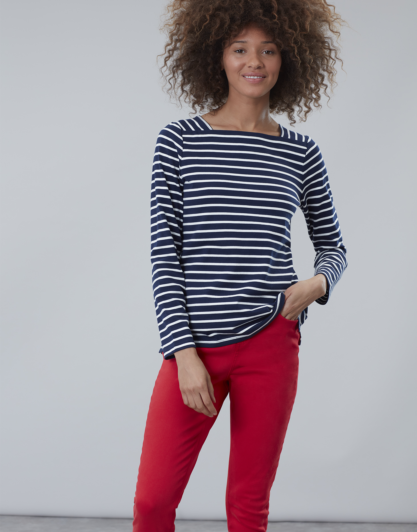 Joules Matilde Square Neck Jersey Top for Her