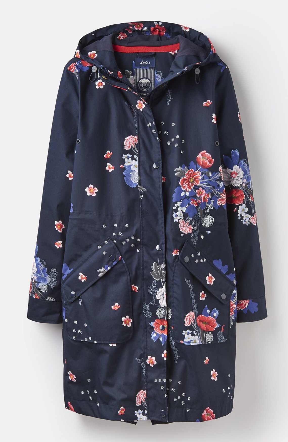Joules Raine Waterproof Jacket - Navy Floral