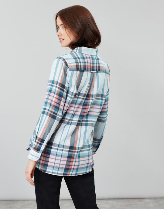 Joules Lorena Longline Brushed Woven Shirt for Her