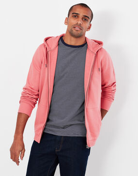 Joules Mayday Garment Dyed Hoody: Deep Pink