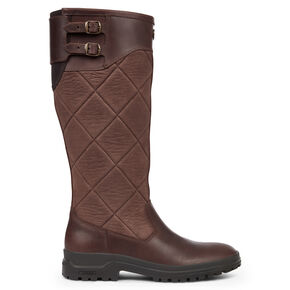 Le Chameau Jameson Quilted Leather Boot: Caramel