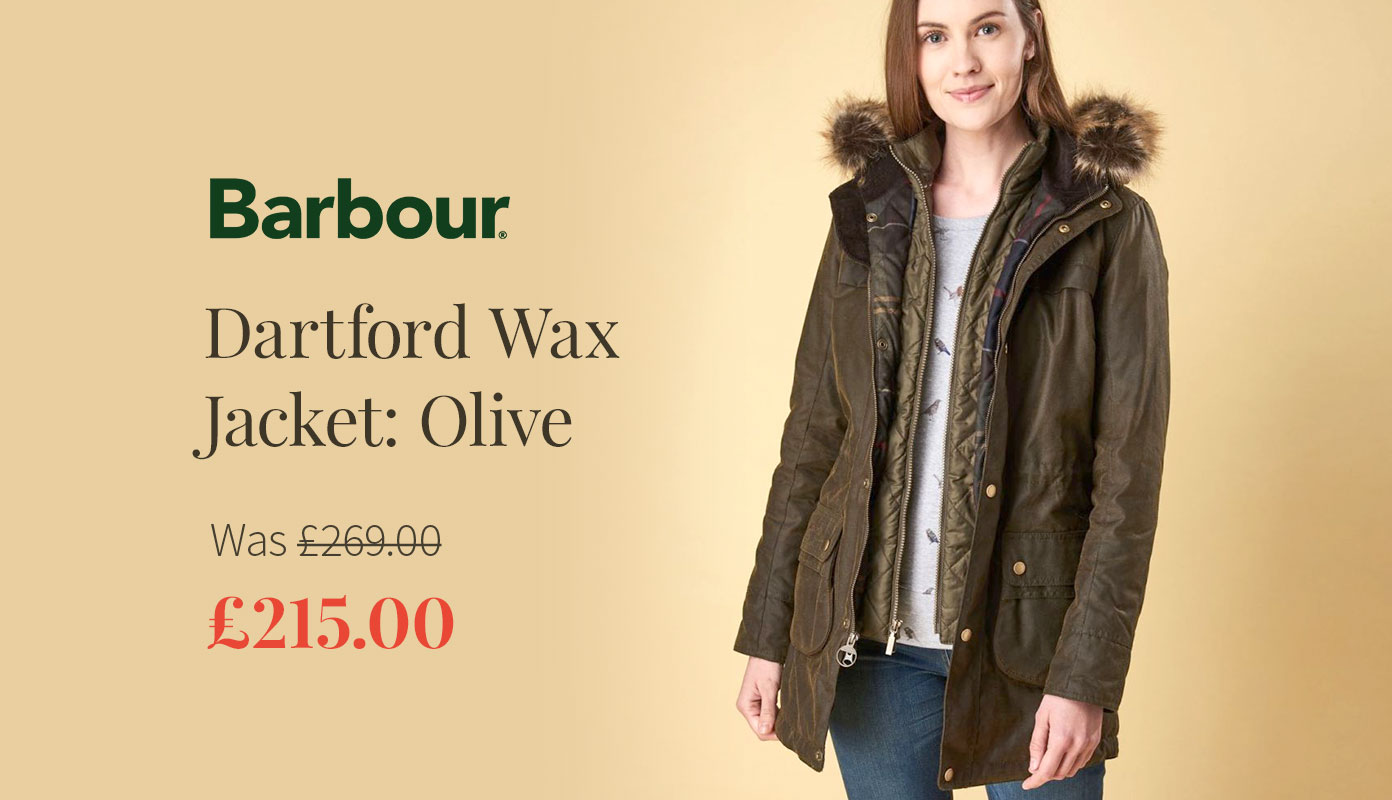 barbour dartford waxed jacket